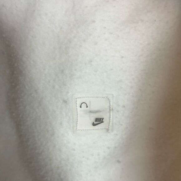 Y2K Nike Center Swoosh White Navy Gold Logo Hoodie Sweatshirt Men's Size XXL - Picture 7 of 7